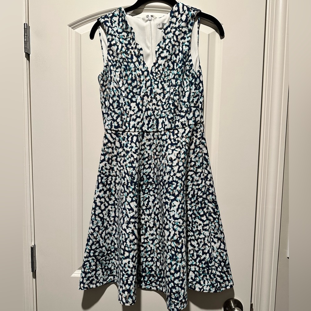 NWT Wisp Cleo textured knit dress size 2 blue